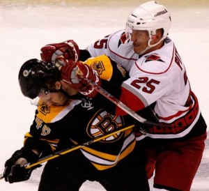 David Krejci's chances of playing in the team's opener are improving. (Picture courtesy of boston.com)