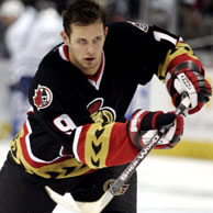 Jason Spezza appears to like his new linemates. (Picture courtesy of cbc.ca)