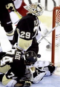 It is scary to think that Marc-Andre Fleury is still improving. (Picture courtesy of yahoo.com)