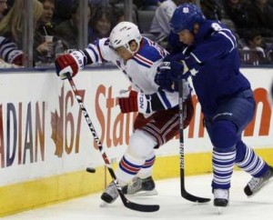 Marian Gaborik may miss tonight's return to Minnesota because of a minor lower-body injury. (Picture courtesy of yahoo.com)