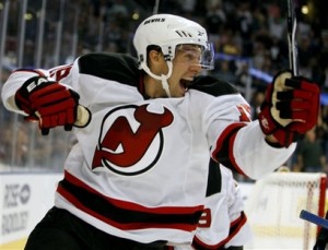 Travis Zajac is no longer on the Devils' number one line. (Picture courtesy of Yahoo!)