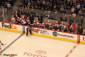 Panthers bench Mar 1 2012