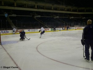 Jets practice on iceMarch 27
