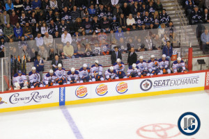 Oilers bench (December 3, 2014)