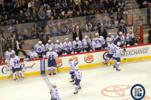 Leafs bench (Jan 3)
