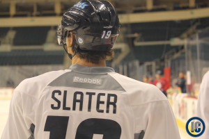 Slater at practice