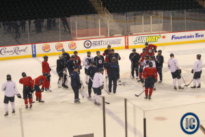 April 3, 2015 Practice at MTS Centre
