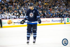 Mark Scheifele pre faceoff