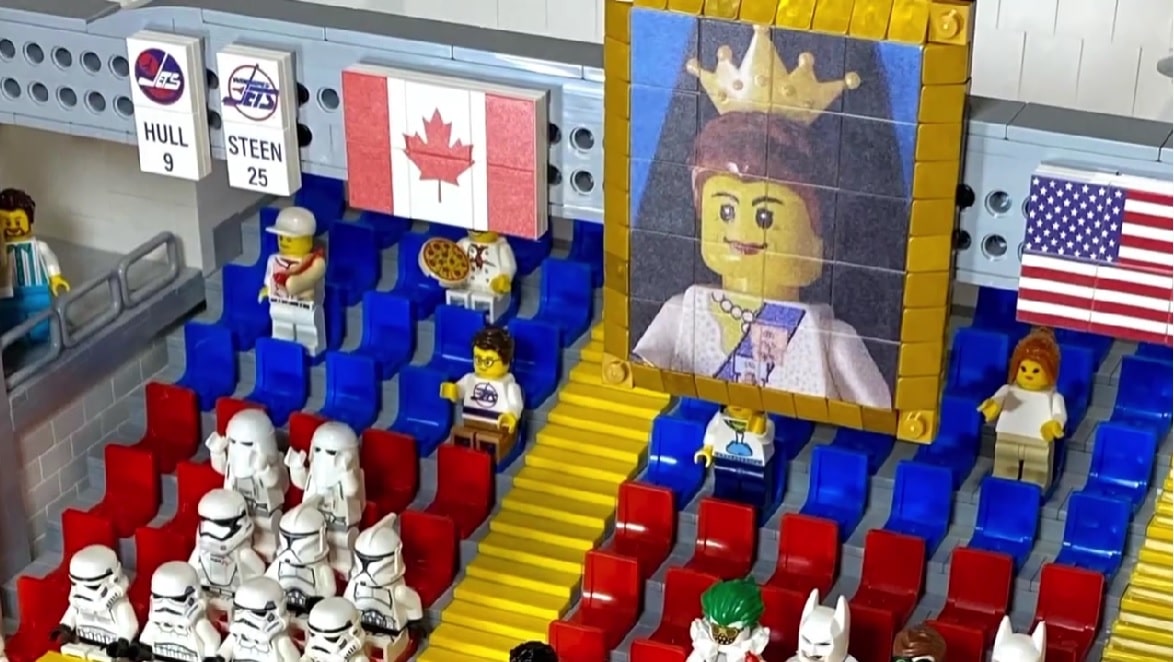 Winnipeg Arena Lego replica